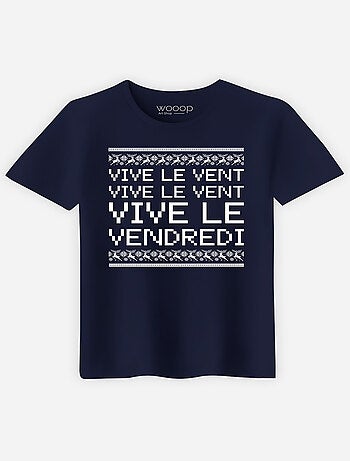 T-shirt Homme - VIVE LE VENT VIVE LE VENDREDI