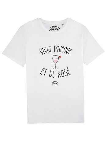 T-shirt Homme - VIVRE D'AMOUR ET DE ROSE
