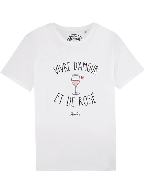T-shirt Homme - VIVRE D'AMOUR ET DE ROSE - Kiabi