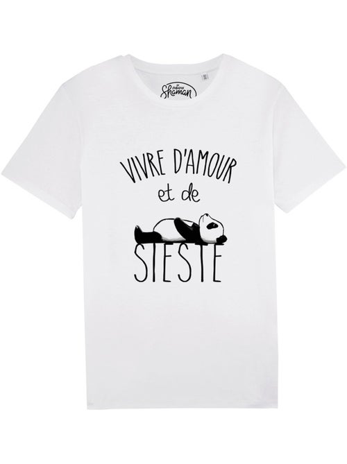 T-shirt Homme - VIVRE D'AMOUR ET DE SIESTE - Kiabi