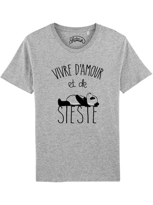 T-shirt Homme - VIVRE D'AMOUR ET DE SIESTE - Kiabi