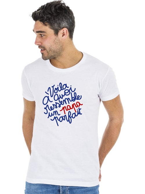 T-shirt Homme - VOILÀ À QUOI RESSEMBLE UN PAPA PARFAIT - Kiabi