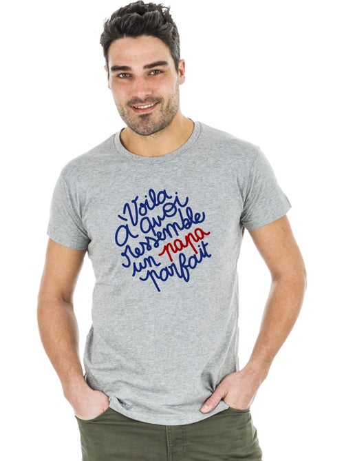 T-shirt Homme - VOILÀ À QUOI RESSEMBLE UN PAPA PARFAIT - Kiabi