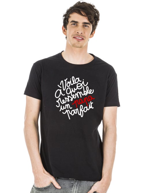 T-shirt Homme - VOILÀ À QUOI RESSEMBLE UN PAPA PARFAIT - Kiabi