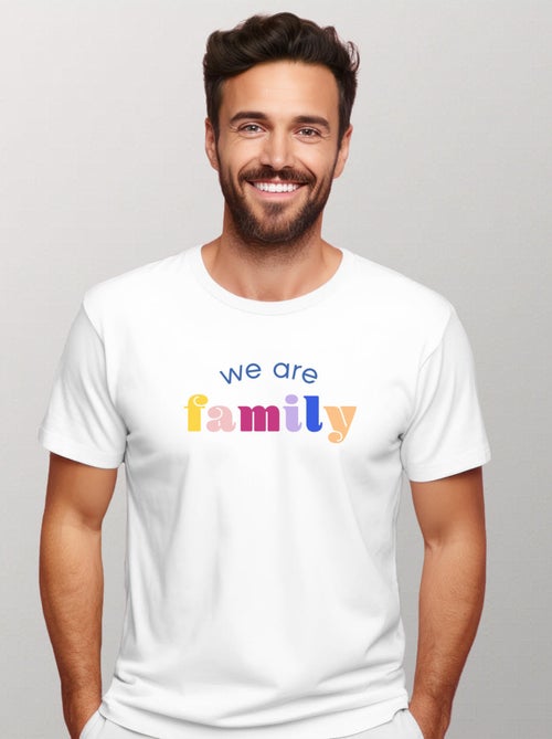 T-shirt Homme - WE ARE FAMILY - Kiabi