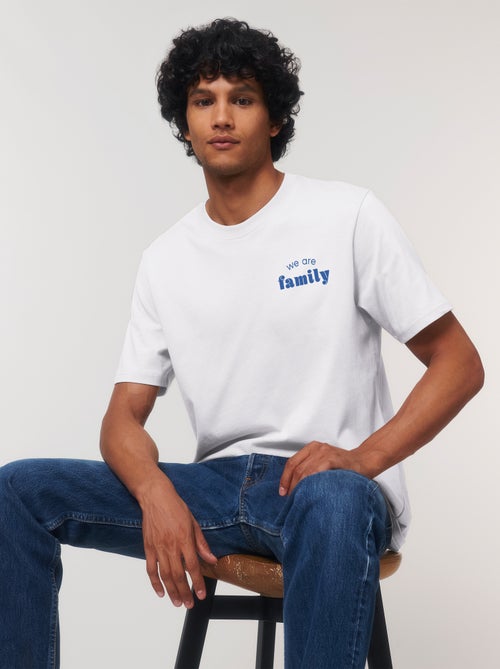 T-shirt Homme - WE ARE FAMILY COEUR - Kiabi