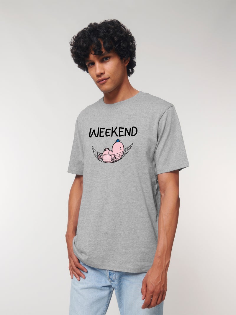 T-shirt Homme - WEEKEND Gris chiné - Kiabi