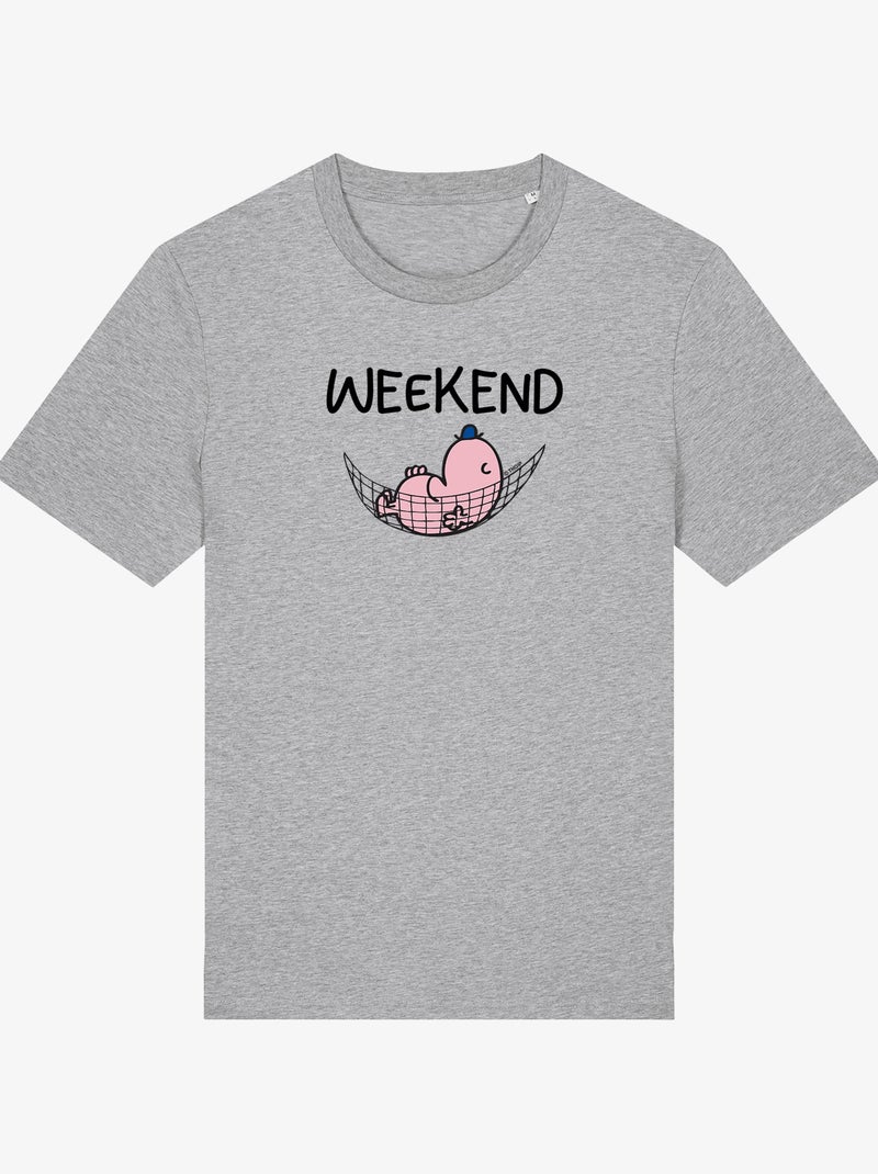T-shirt Homme - WEEKEND Gris chiné - Kiabi