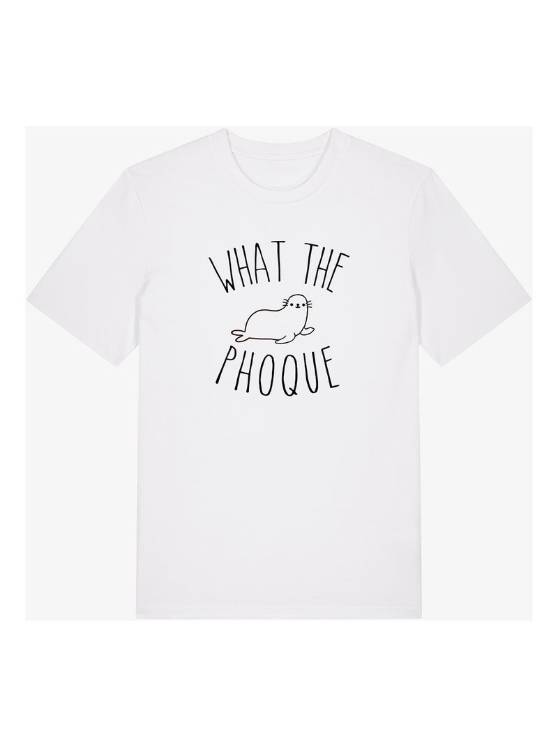 T-shirt Homme - WHAT THE PHOQUE Blanc - Kiabi