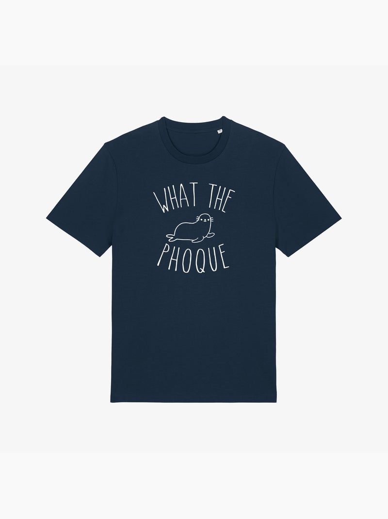 T-shirt Homme - WHAT THE PHOQUE Bleu marine - Kiabi