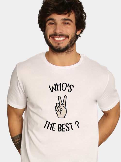 T-shirt Homme - WHOS THE BEST - Kiabi