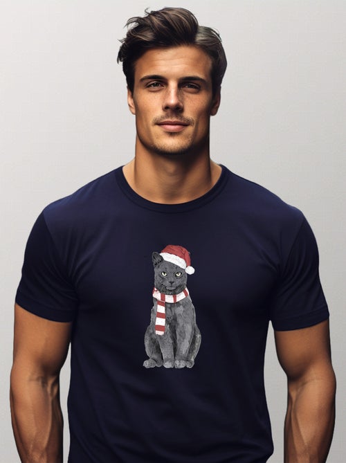 T-shirt Homme - XMAS CAT - Kiabi