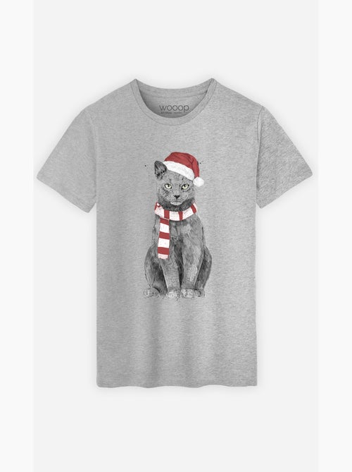 T-shirt Homme - XMAS CAT - Kiabi