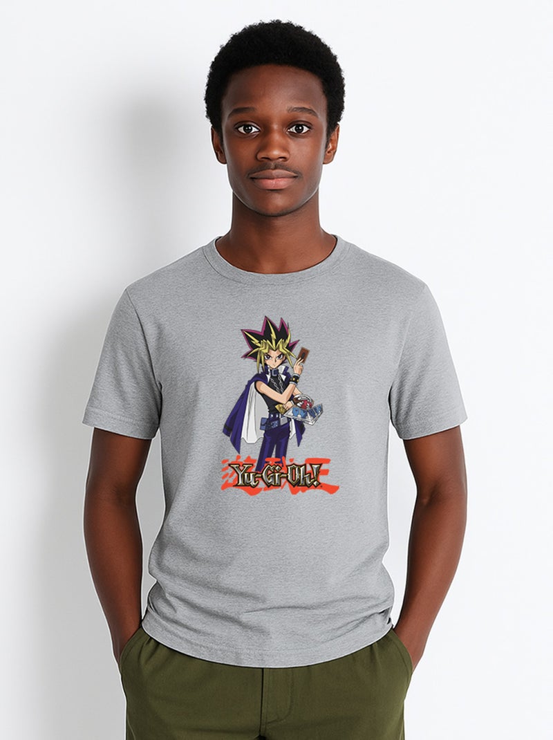 T-shirt Homme - YU GI OH 4 Gris chiné - Kiabi