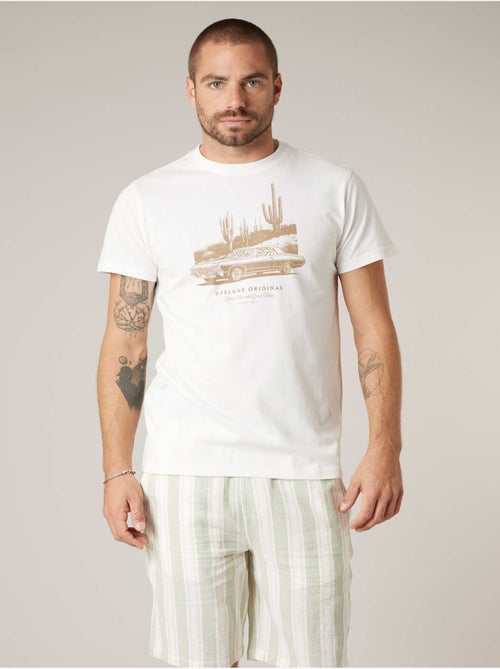T-shirt homme 100% coton 'Deeluxe' - Kiabi