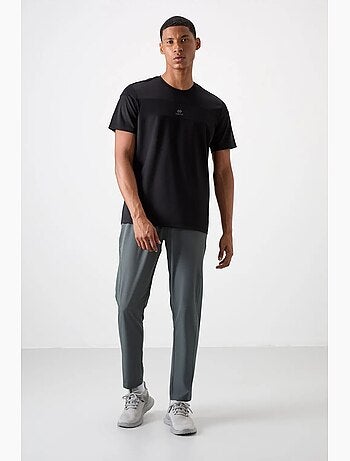 T-shirt homme à blocs de couleur et col rond tommy