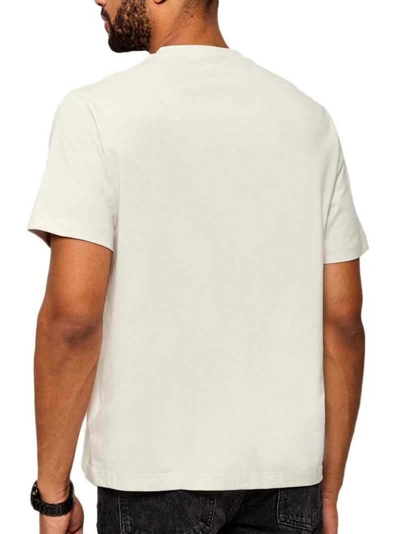 T-shirt homme calvin klein jeans Beige - Kiabi