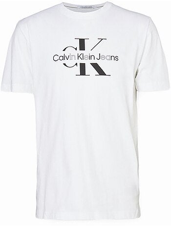 Tee Shirt Calvin Klein Disrupted outline monologo tee