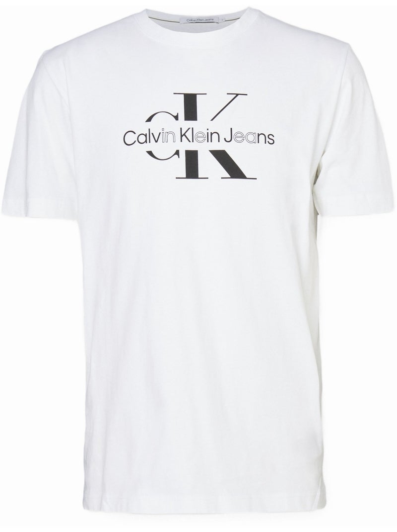 T-shirt Homme Calvin Klein Jeans Blanc - Kiabi