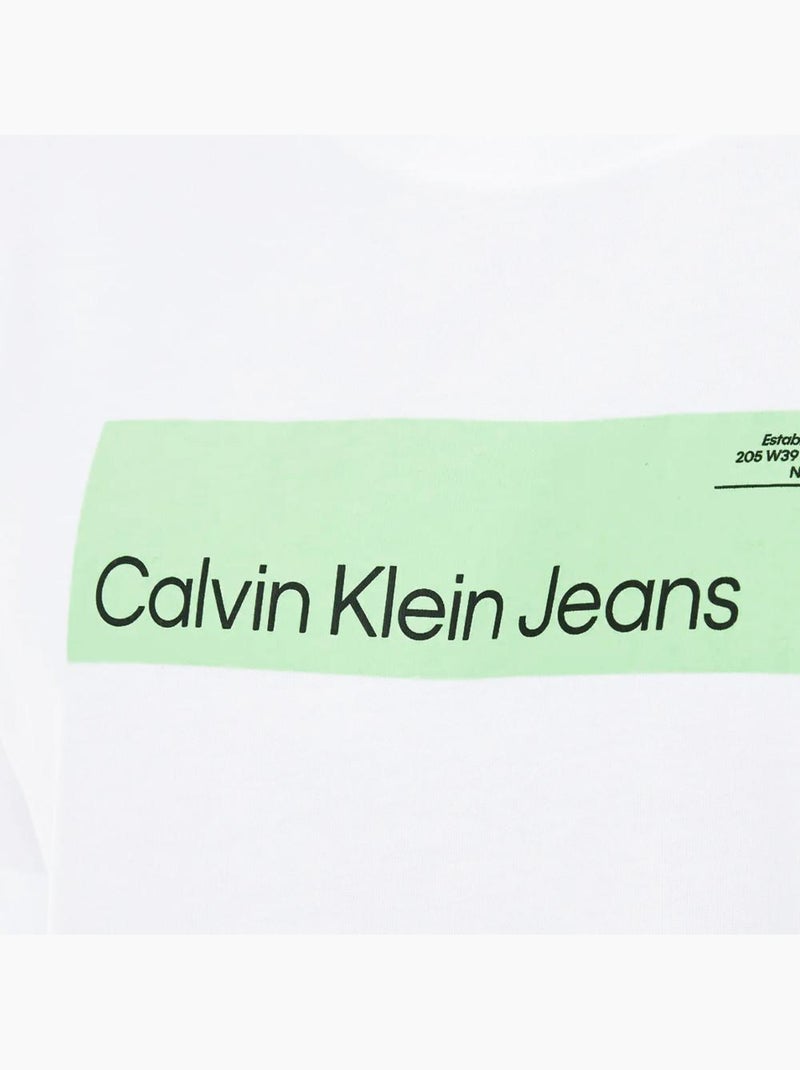 T-shirt Homme Calvin Klein Jeans Blanc - Kiabi