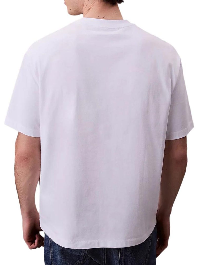 T-Shirt Homme Calvin Klein Jeans Blanc - Kiabi