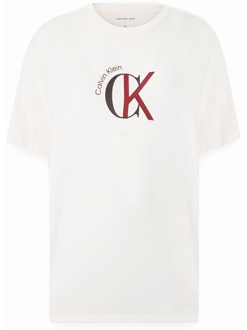 T-Shirt Homme Calvin Klein Jeans Blanc - Kiabi