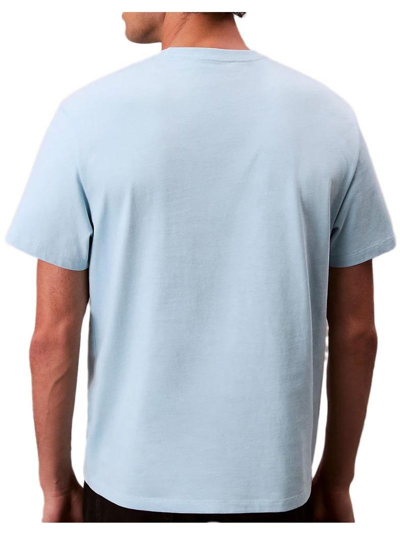 T-Shirt Homme Calvin Klein Jeans Bleu - Kiabi