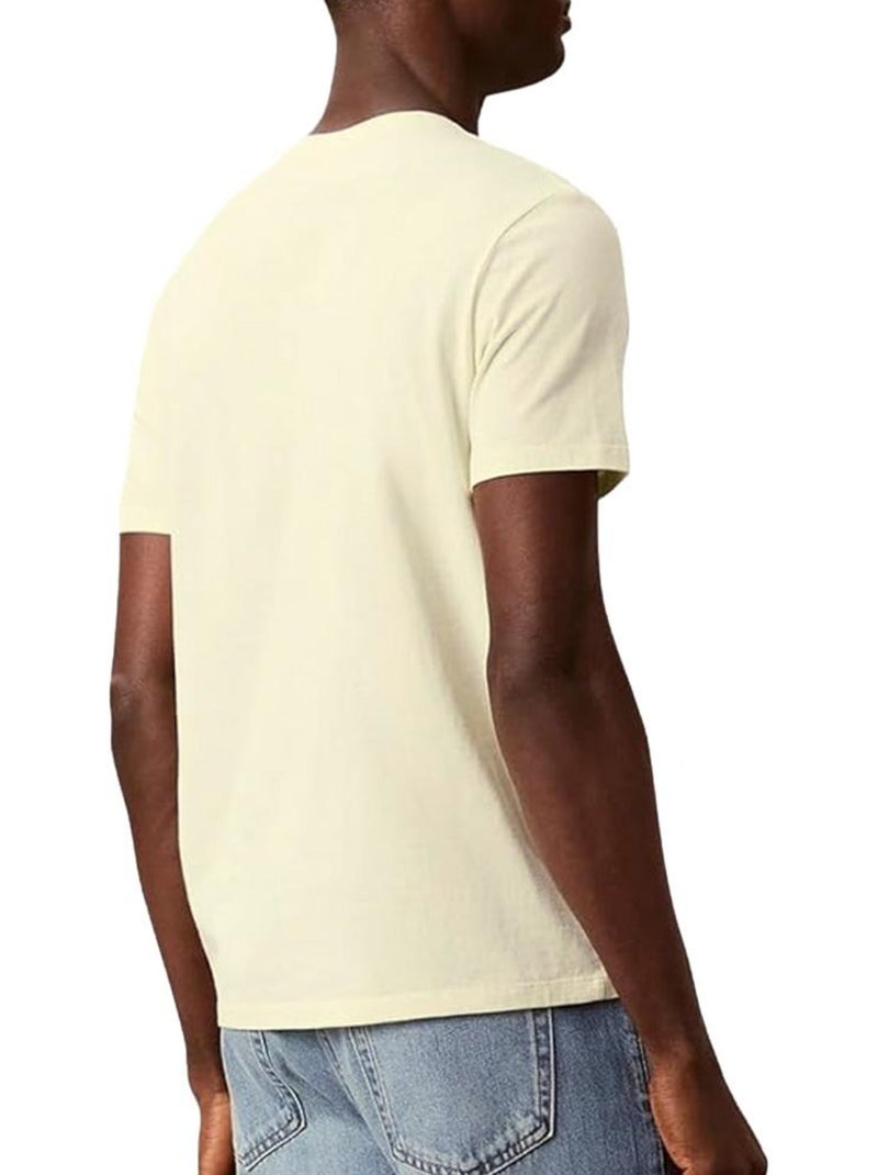T-Shirt Homme Calvin Klein Jeans Calvinklei Jaune - Kiabi