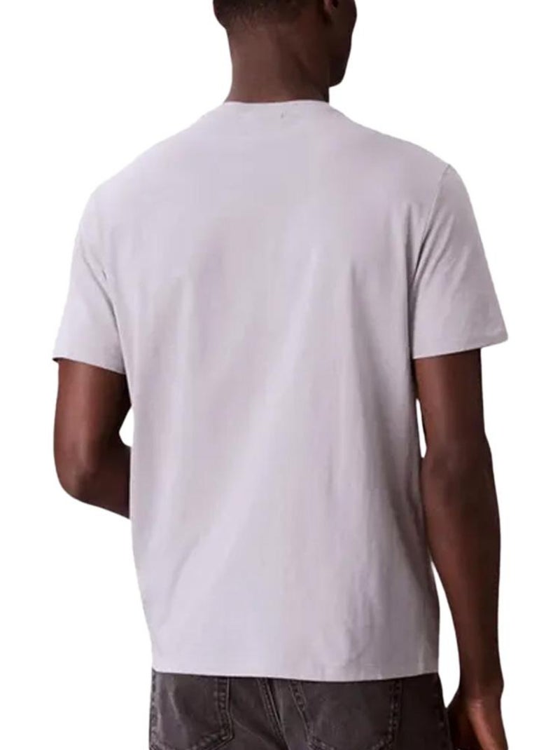 T-Shirt Homme Calvin Klein Jeans Gris Argenté - Kiabi