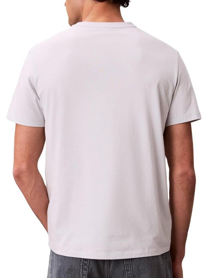 T-Shirt Homme Calvin Klein Jeans Gris Argenté - Kiabi