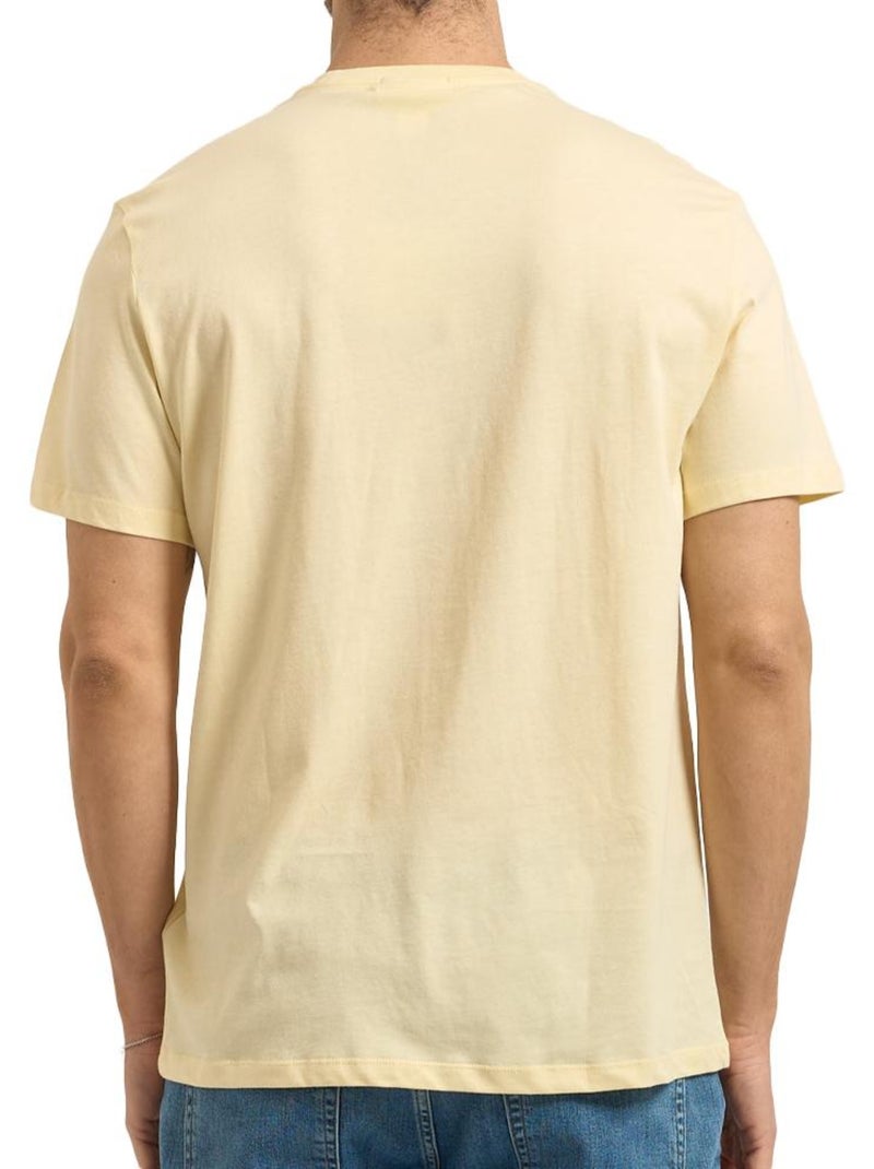 T-Shirt Homme Calvin Klein Jeans Jaune - Kiabi