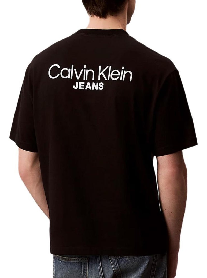 T-Shirt Homme Calvin Klein Jeans Noir - Kiabi