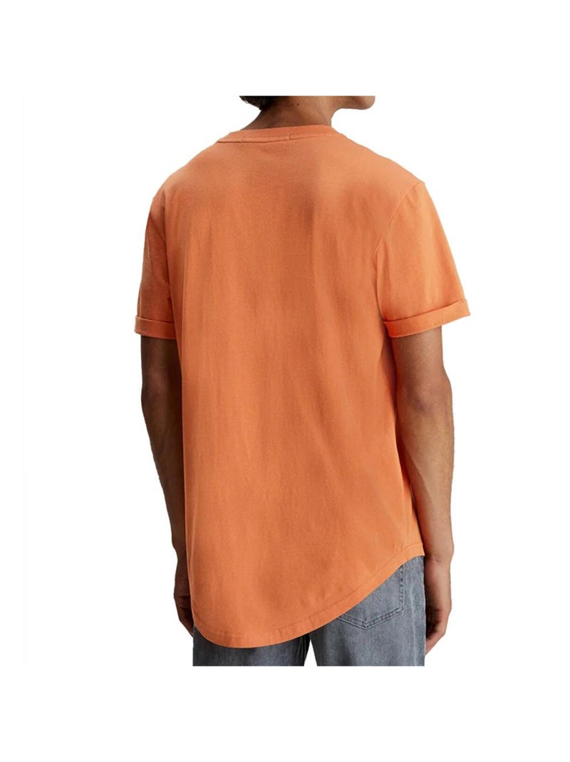 T-shirt Homme Calvin Klein Jeans Orange - Kiabi
