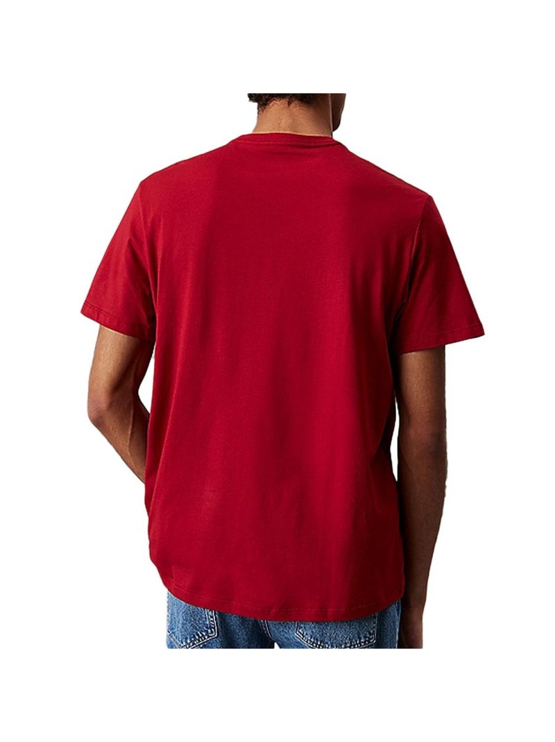 T-shirt Homme Calvin Klein Jeans Rouge - Kiabi