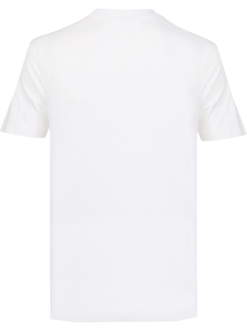 T-shirt homme col rond regular en coton 160 gsm basic core logo umbro Blanc - Kiabi