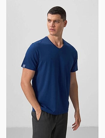 T-shirt homme col v à manches courtes tommy