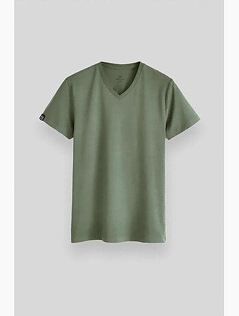 T-shirt homme col v à manches courtes tommy