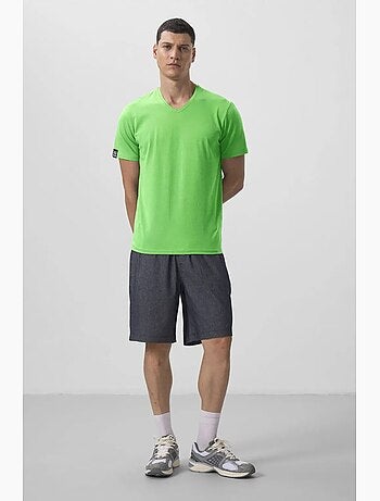 T-shirt homme col v à manches courtes tommy