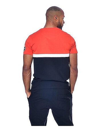 T shirt À Imprimé Colorblock Taille Haut Décontracté - Switzerland