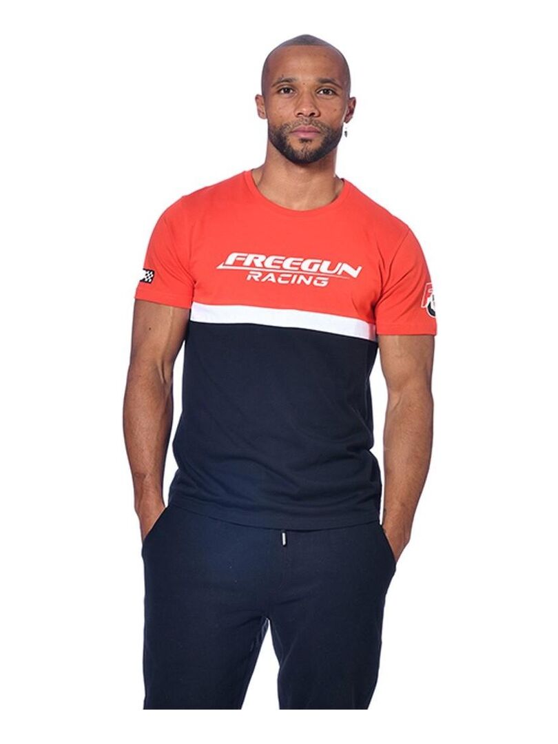 T-shirt homme Collection Racing Freegun Rouge - Kiabi
