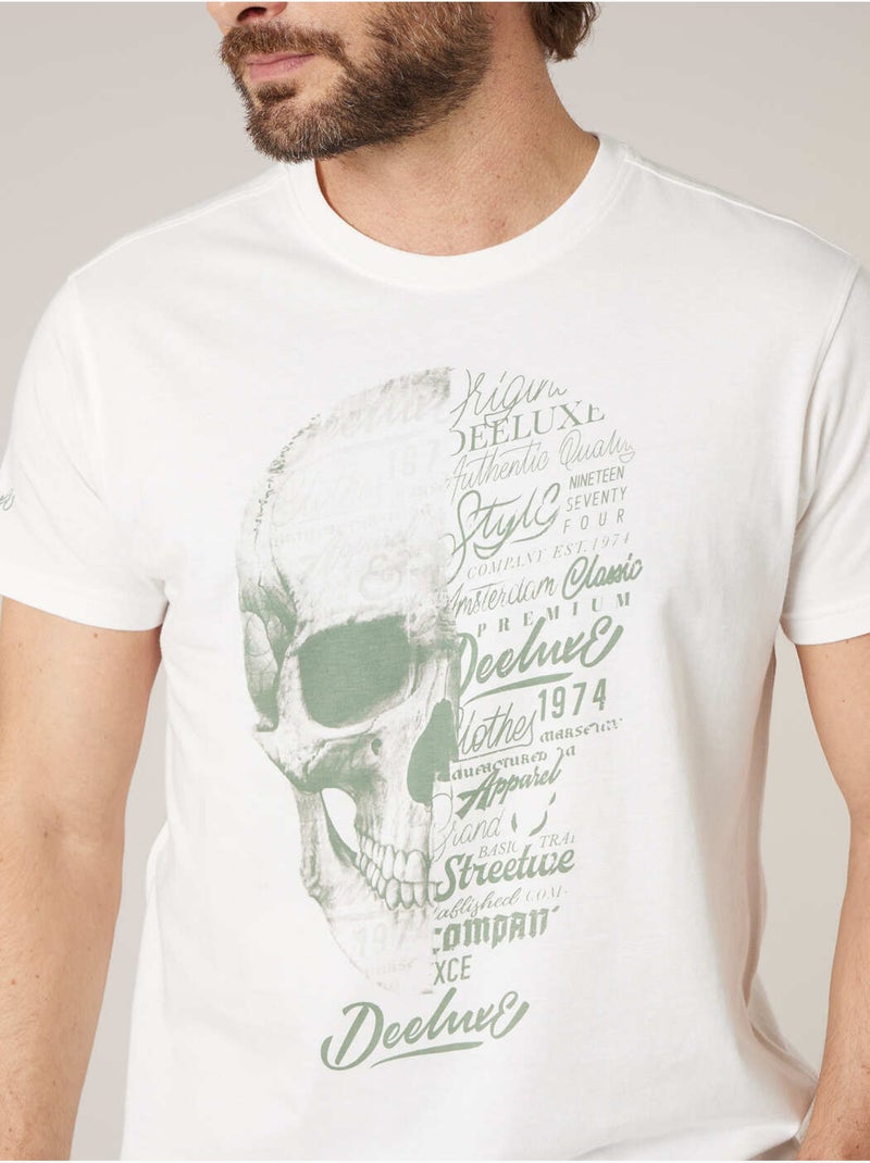 T-shirt homme coton 'Deeluxe' Blanc - Kiabi