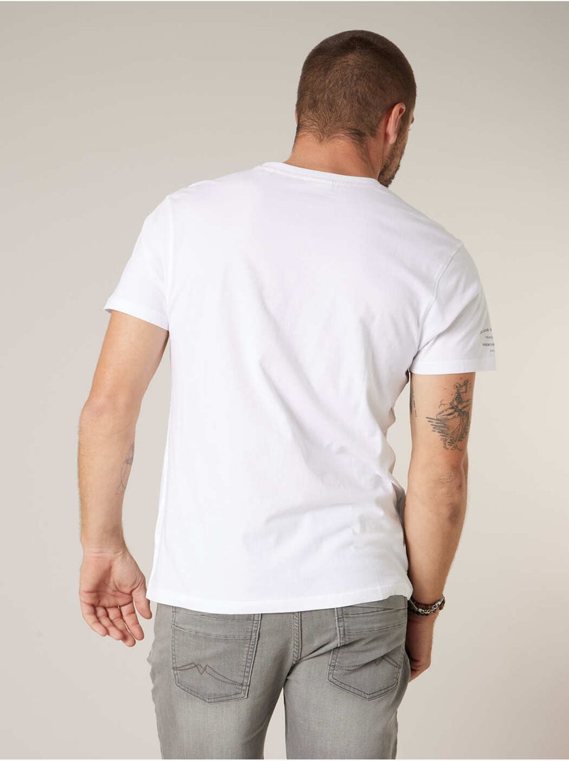 T-shirt homme coton 'Deeluxe' Blanc - Kiabi