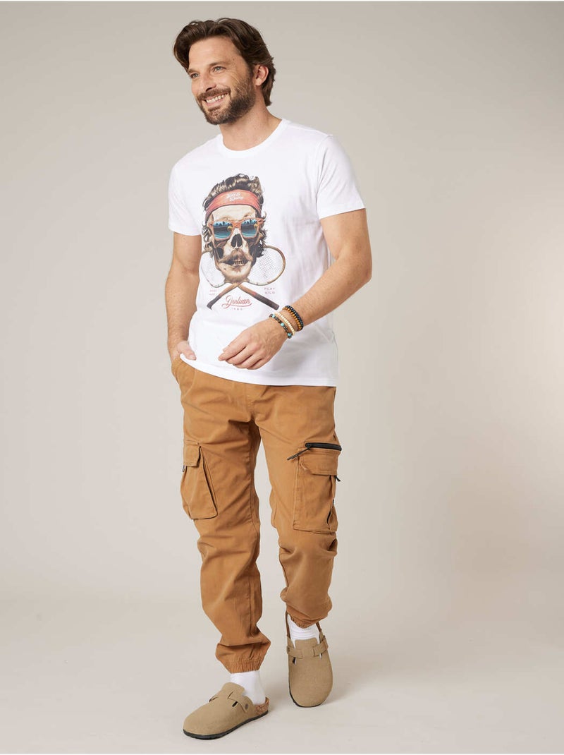 T-shirt homme coton 'Deeluxe' Blanc - Kiabi