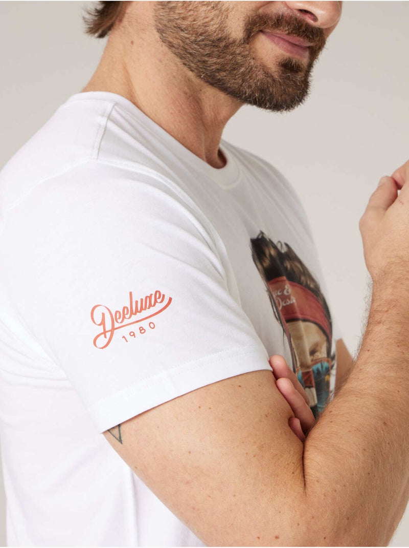 T-shirt homme coton 'Deeluxe' Blanc - Kiabi