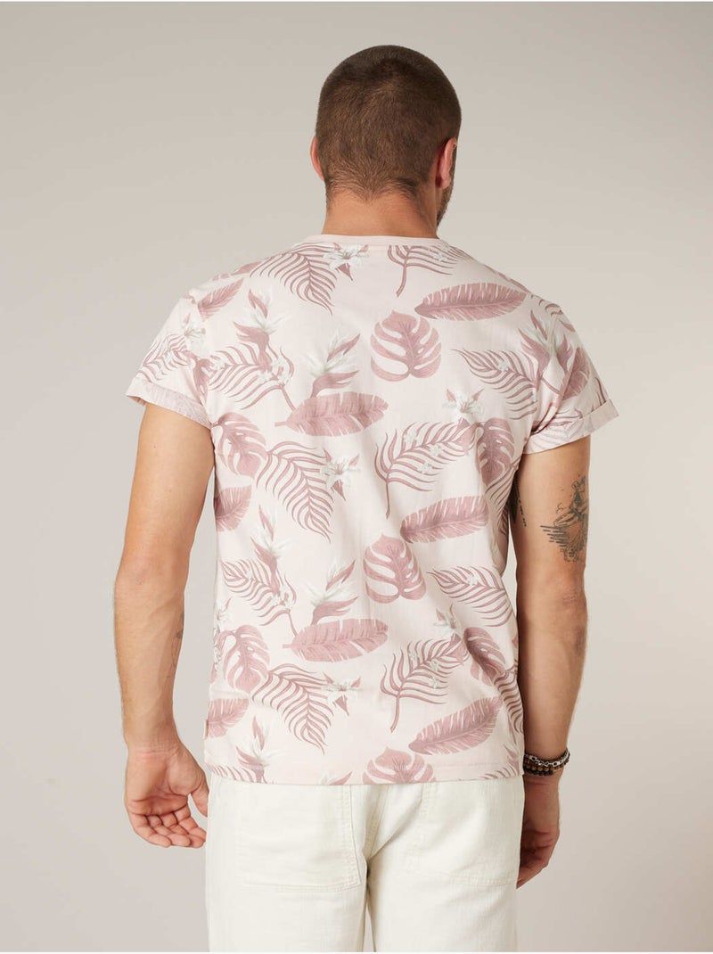 T-shirt homme coton 'Deeluxe' Crème - Kiabi