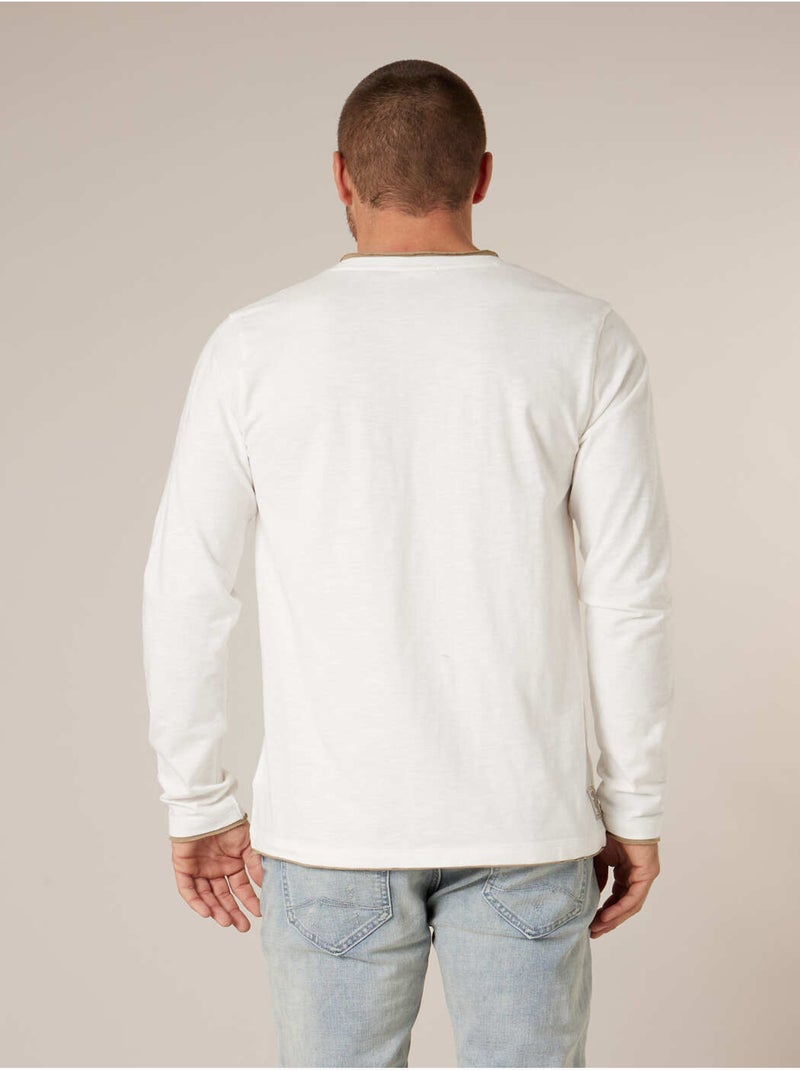 T-shirt homme coton 'Deeluxe' Ecru - Kiabi