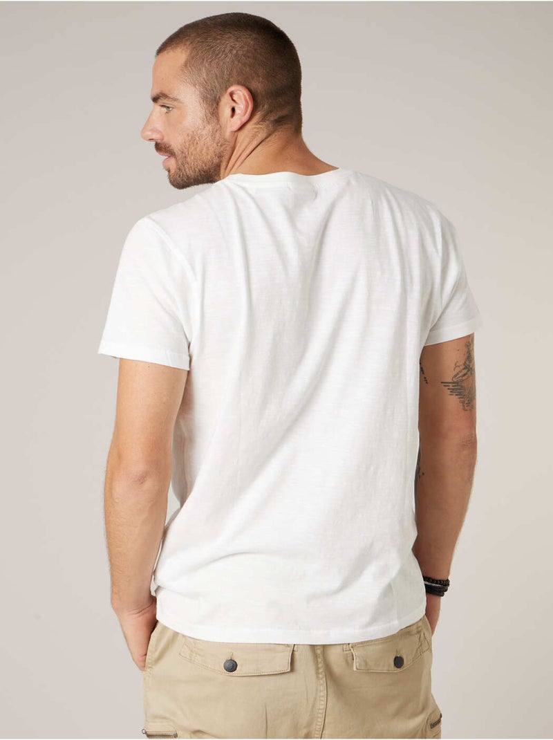 T-shirt homme coton 'Deeluxe' Ecru - Kiabi