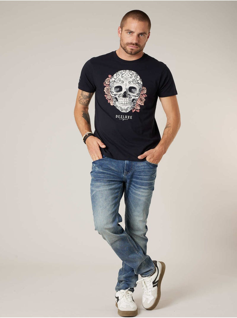 T-shirt homme coton 'Deeluxe' gris anthracite - Kiabi