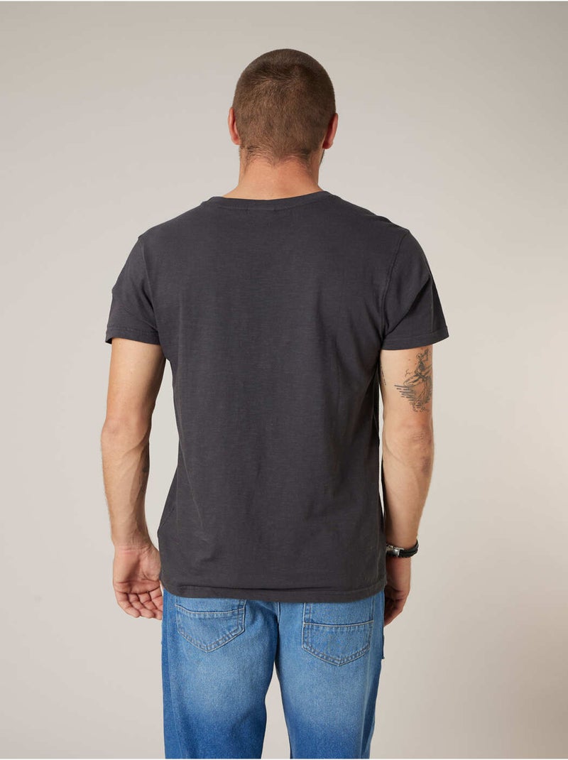 T-shirt homme coton 'Deeluxe' Gris foncé - Kiabi