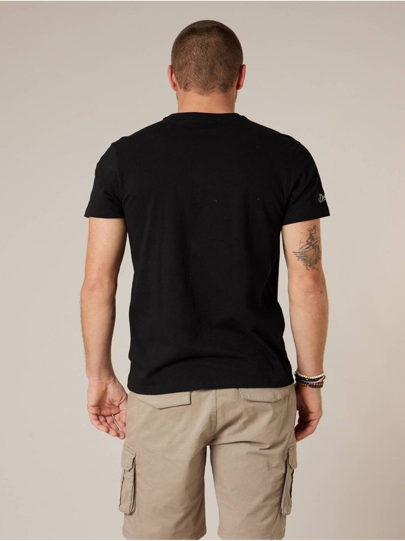 T-shirt homme coton 'Deeluxe' Noir - Kiabi